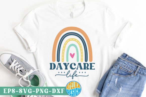 Daycare Life Retro Svg Tshirt Design Review