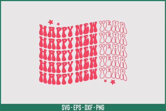 Happy New Year Retro Svg Design Review