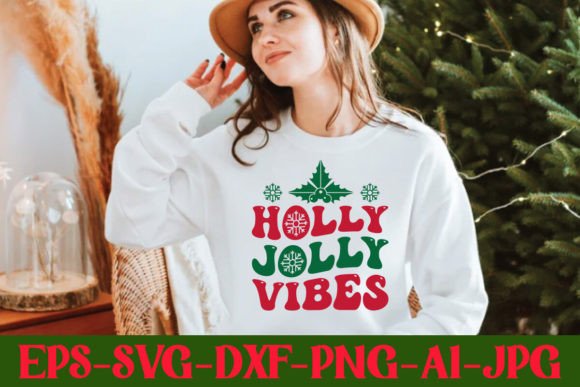 Holly Jolly Vibes Retro Svg Design Review