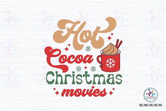Hot Cocoa Christmas Movies Retro SVG Review