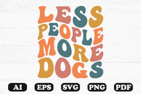 Less People More Dogs Retro SVG T-shirt Review