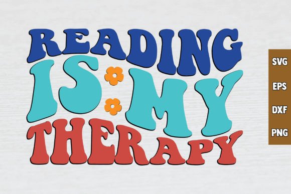 Readind is My Theraphy Retro Svg Design Review