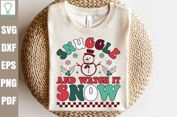 Snuggle and Watch It Snow Retro SVG Review